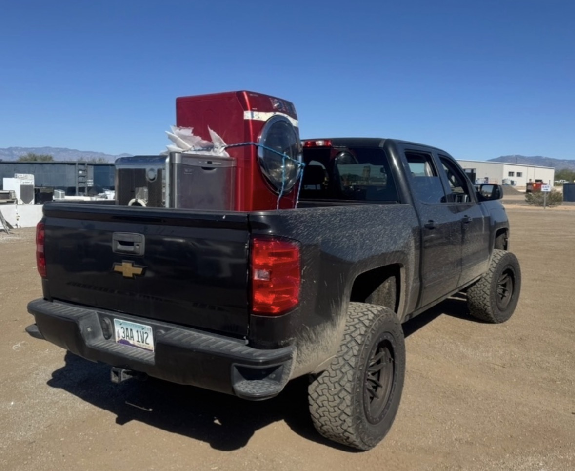 Appliance removal - truck loaded with items